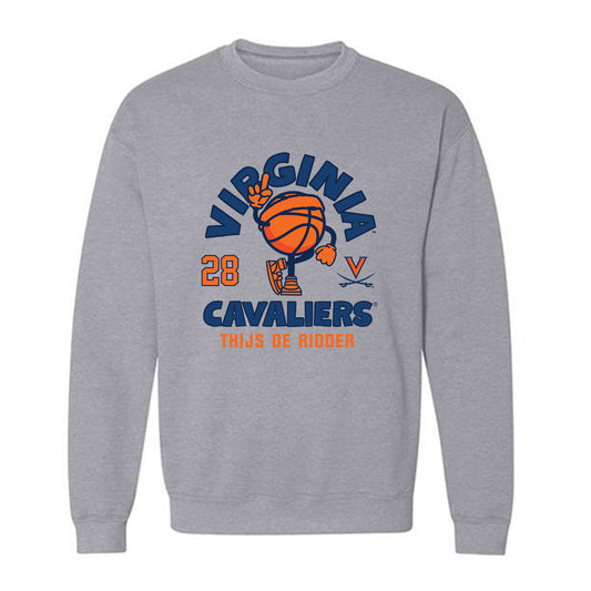 Virginia - NCAA Men's Basketball : Thijs De Ridder - Fashion Shersey Crewneck Sweatshirt-0