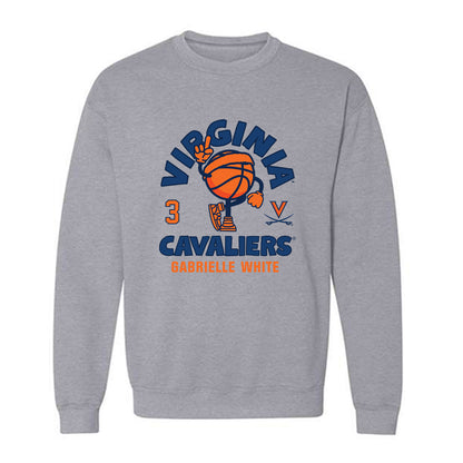 Virginia - NCAA Women's Basketball : Gabrielle White - Fashion Shersey Crewneck Sweatshirt-1