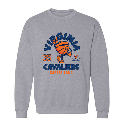 Virginia - NCAA Men's Basketball : Carter Lang - Fashion Shersey Crewneck Sweatshirt