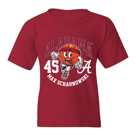 Alabama - NCAA Men's Basketball : Max Scharnowski - Fashion Shersey Youth T-Shirt-0