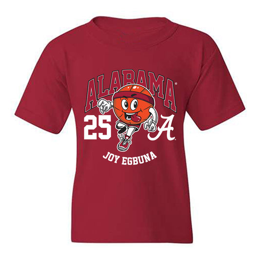 Alabama - NCAA Women's Basketball : Joy Egbuna - Fashion Shersey Youth T-Shirt-0
