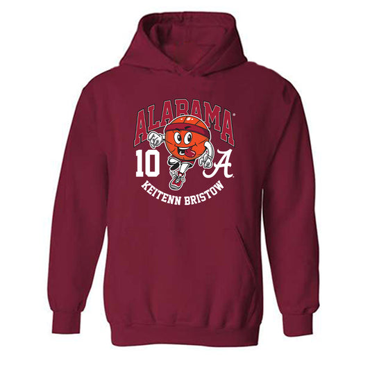 Alabama - NCAA Men's Basketball : Keitenn Bristow - Fashion Shersey Hooded Sweatshirt-0