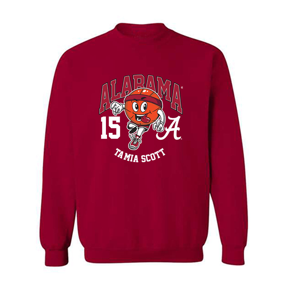 Alabama - NCAA Women's Basketball : Ta'Mia Scott - Fashion Shersey Crewneck Sweatshirt-0