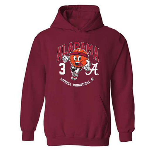 Alabama - NCAA Men's Basketball : Latrell Wrightsell Jr - Fashion Shersey Hooded Sweatshirt-0