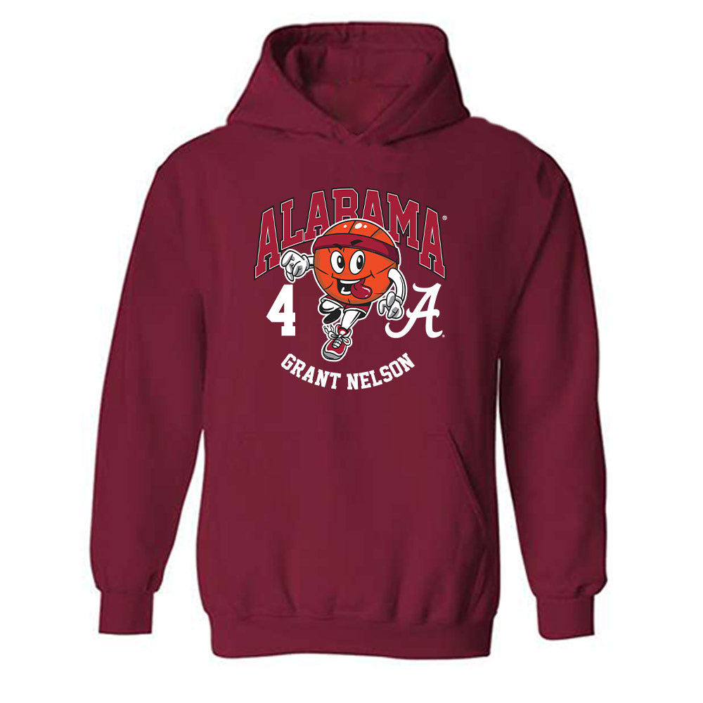 Alabama - NCAA Men's Basketball : Grant Nelson - Fashion Shersey Hooded Sweatshirt-0