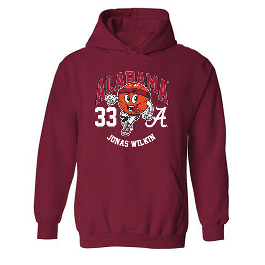 Alabama - NCAA Men's Basketball : Jonas Wilkin - Fashion Shersey Hooded Sweatshirt-0