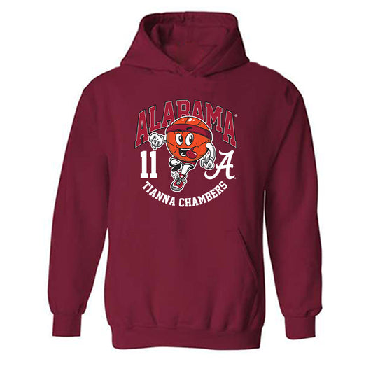 Alabama - NCAA Women's Basketball : Tianna Chambers - Fashion Shersey Hooded Sweatshirt-0