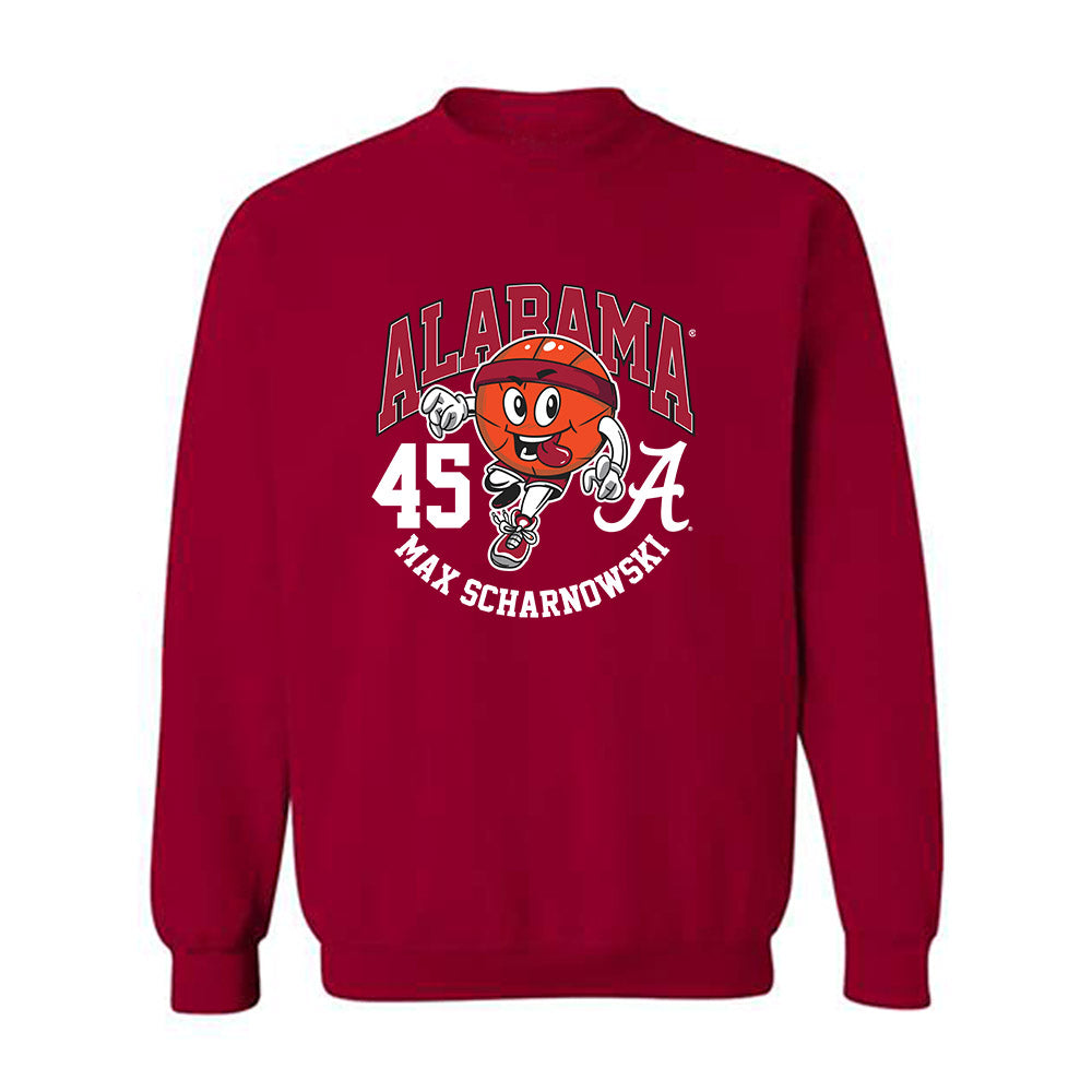 Alabama - NCAA Men's Basketball : Max Scharnowski - Fashion Shersey Crewneck Sweatshirt-0