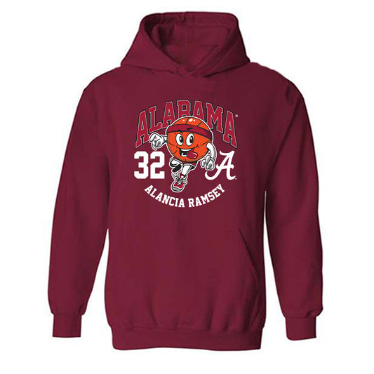 Alabama - NCAA Women's Basketball : Alancia Ramsey - Fashion Shersey Hooded Sweatshirt-0