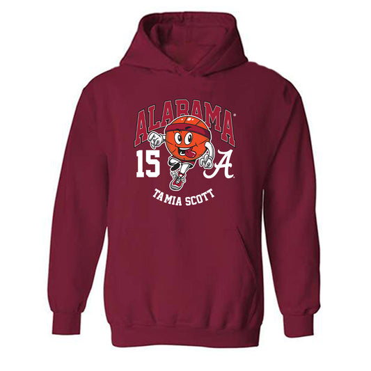 Alabama - NCAA Women's Basketball : Ta'Mia Scott - Fashion Shersey Hooded Sweatshirt-0