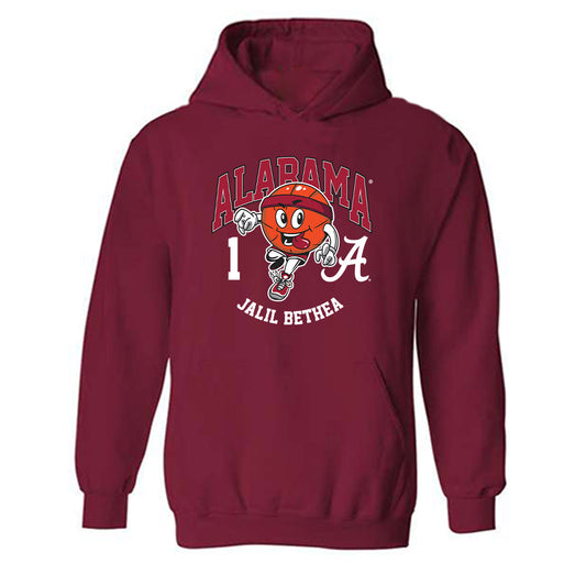 Alabama - NCAA Men's Basketball : Jalil Bethea - Fashion Shersey Hooded Sweatshirt-0