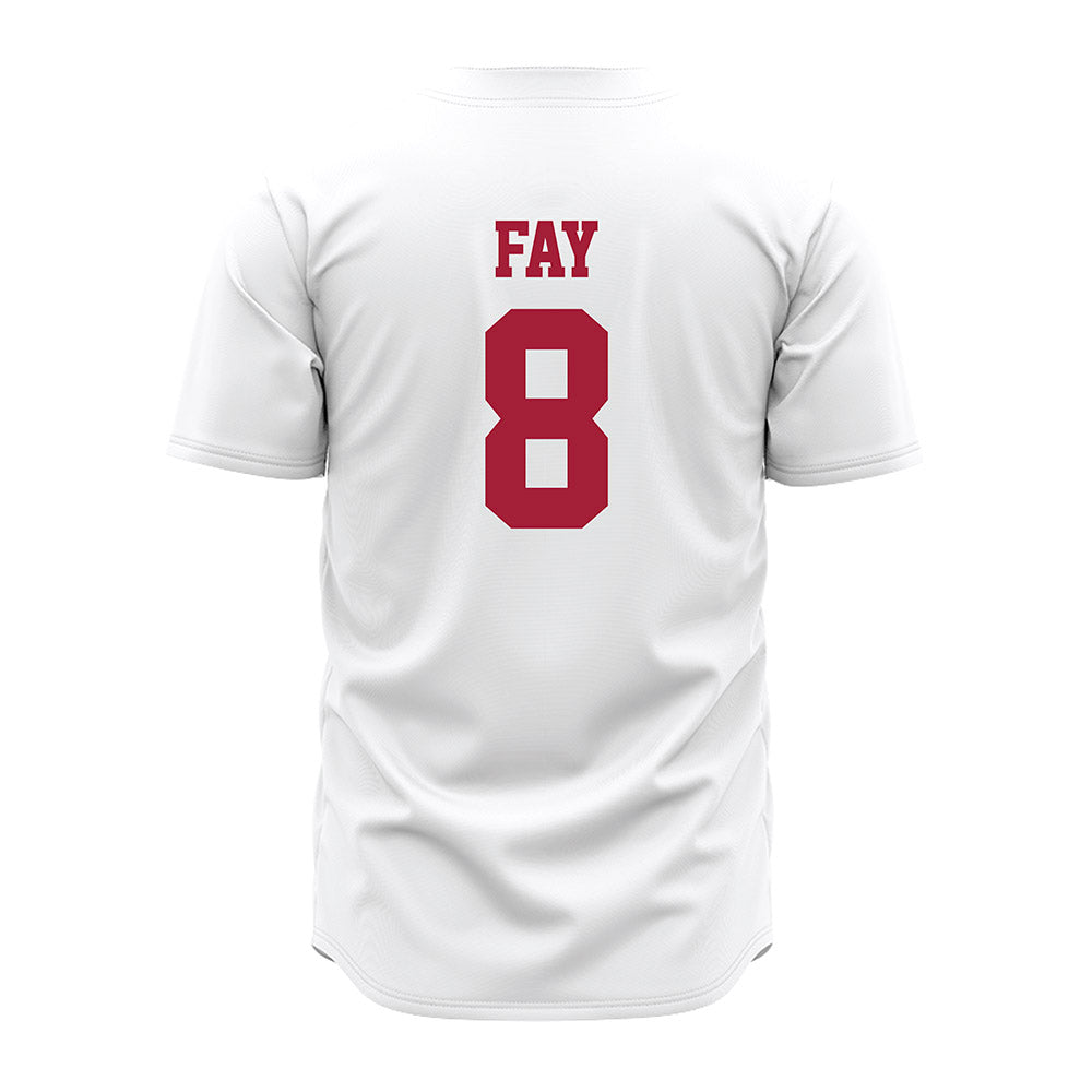 Alabama - NCAA Baseball : Tyler Fay - White Jersey-3