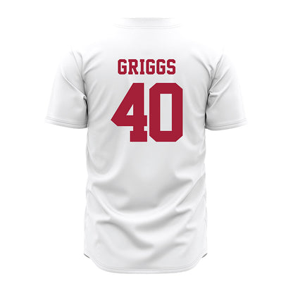 Alabama - NCAA Baseball : Sean Griggs - White Jersey-3