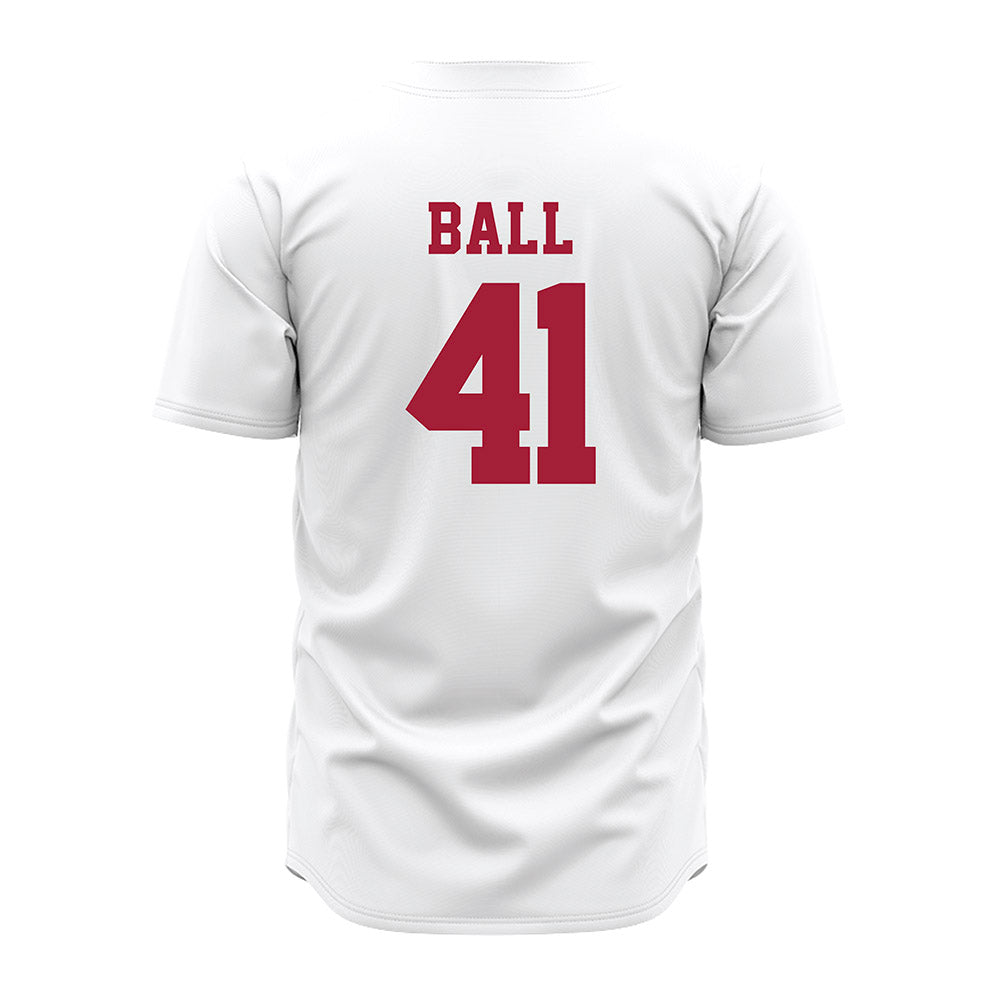 Alabama - NCAA Baseball : Connor Ball - White Jersey-2