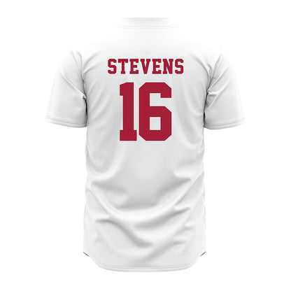 Alabama - NCAA Baseball : Jonathan Stevens - White Jersey-2