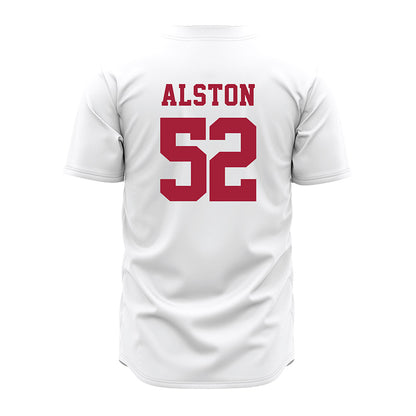 Alabama - NCAA Baseball : Ashton Alston - White Jersey-2