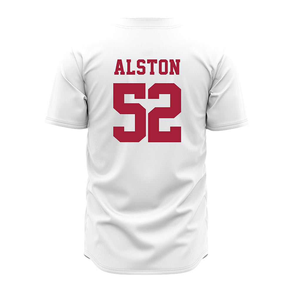 Alabama - NCAA Baseball : Ashton Alston - White Jersey-3