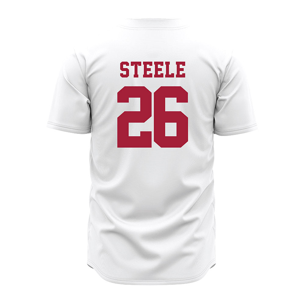 Alabama - NCAA Baseball : Peyton Steele - White Jersey-2