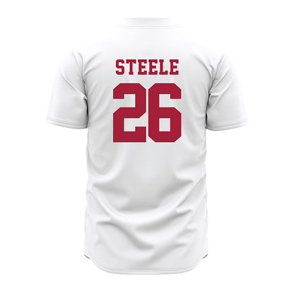 Alabama - NCAA Baseball : Peyton Steele - White Jersey-2