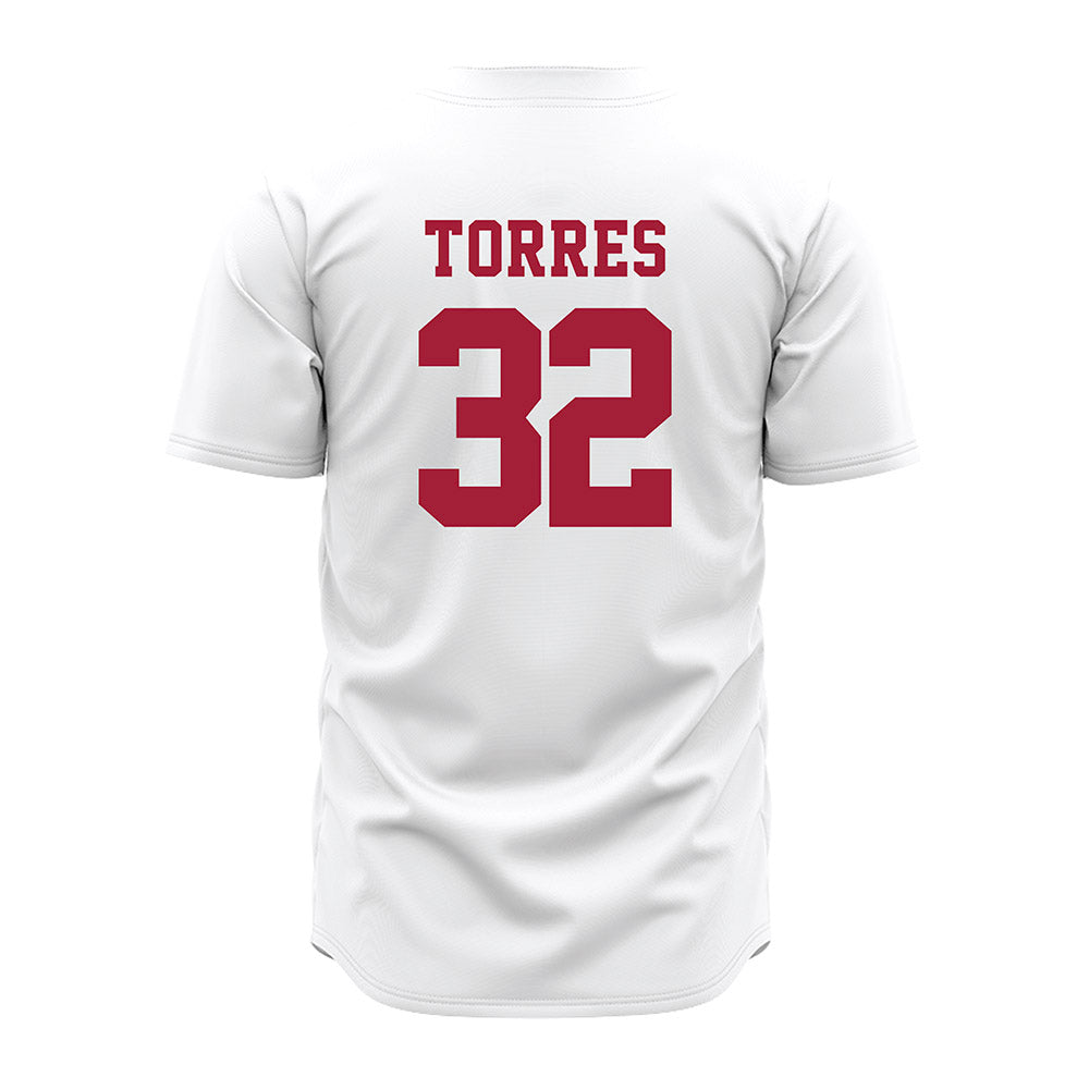 Alabama - NCAA Baseball : Jason Torres - White Jersey-2