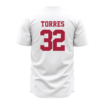 Alabama - NCAA Baseball : Jason Torres - White Jersey-2