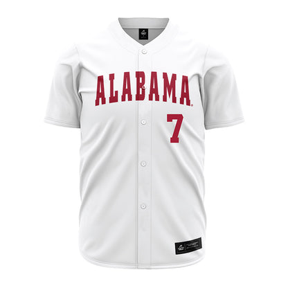 Alabama - NCAA Baseball : Matthew Heiberger - White Jersey-0