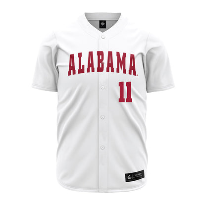 Alabama - NCAA Baseball : Coulson Buchanan - White Jersey-1