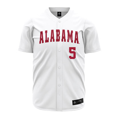 Alabama - NCAA Baseball : Richie Bonomolo Jr. - White Jersey-1