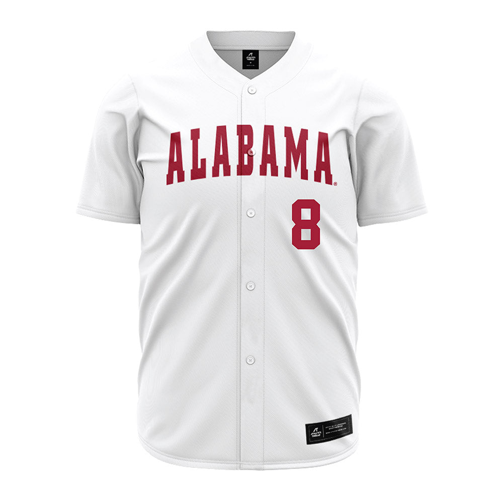 Alabama - NCAA Baseball : Tyler Fay - White Jersey-0