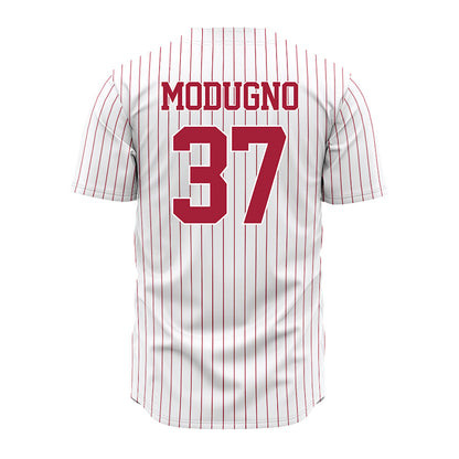 Alabama - NCAA Baseball : Andre Modugno - Pinstripe Jersey-3
