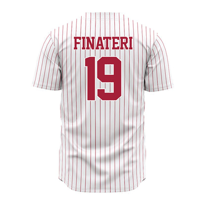 Alabama - NCAA Baseball : Aeden Finateri - Pinstripe Jersey-2