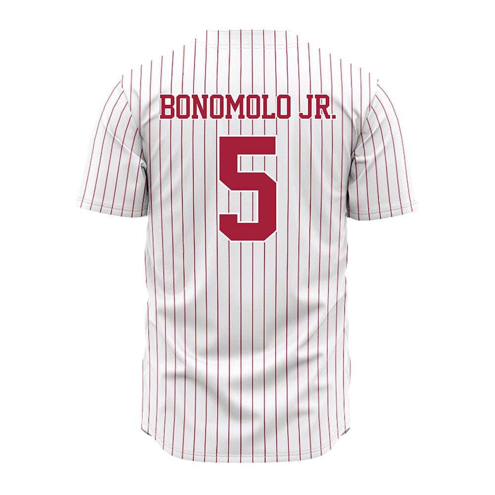 Alabama - NCAA Baseball : Richie Bonomolo Jr. - Pinstripe Jersey-2