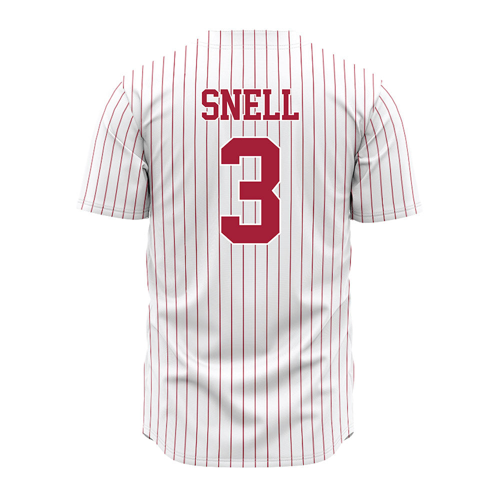 Alabama - NCAA Baseball : Kade Snell - Pinstripe Jersey-2