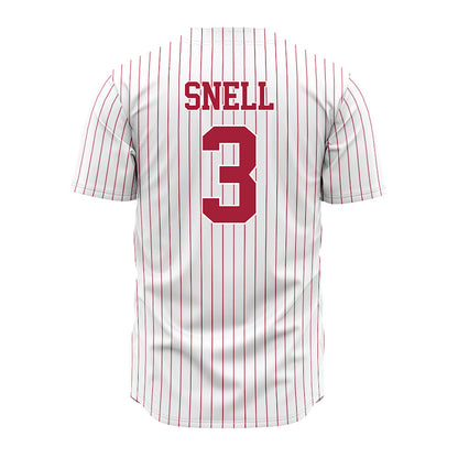 Alabama - NCAA Baseball : Kade Snell - Pinstripe Jersey-2