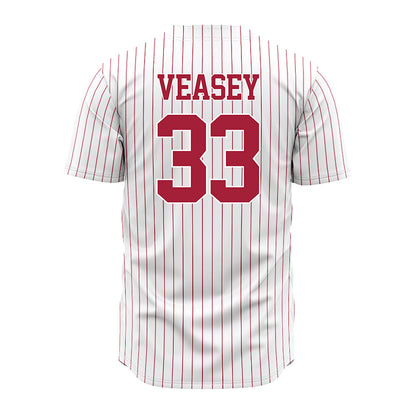 Alabama - NCAA Baseball : Ariston Veasey - Pinstripe Jersey-3