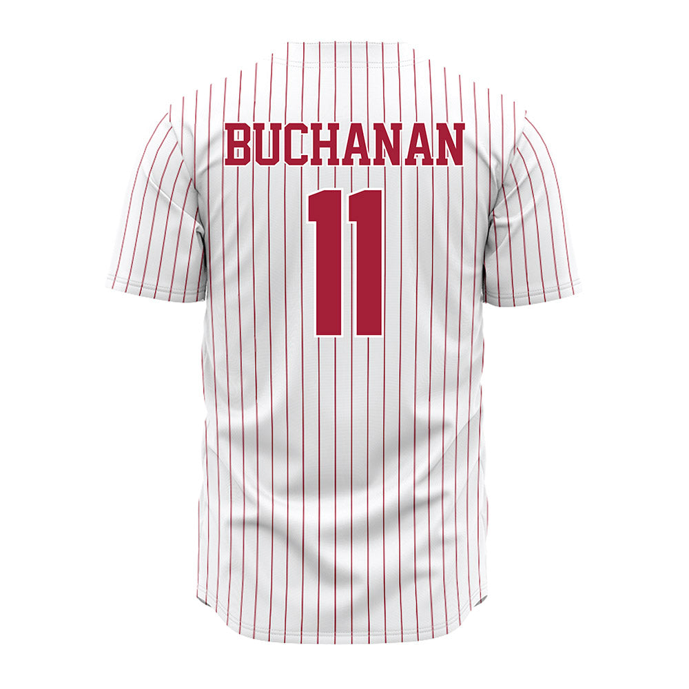 Alabama - NCAA Baseball : Coulson Buchanan - Pinstripe Jersey-3