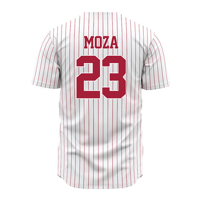 Alabama - NCAA Baseball : Aidan Moza - Pinstripe Jersey-3