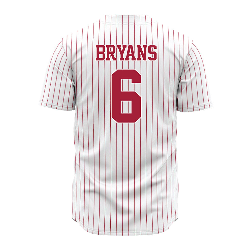 Alabama - NCAA Baseball : Beau Bryans - Pinstripe Jersey-3