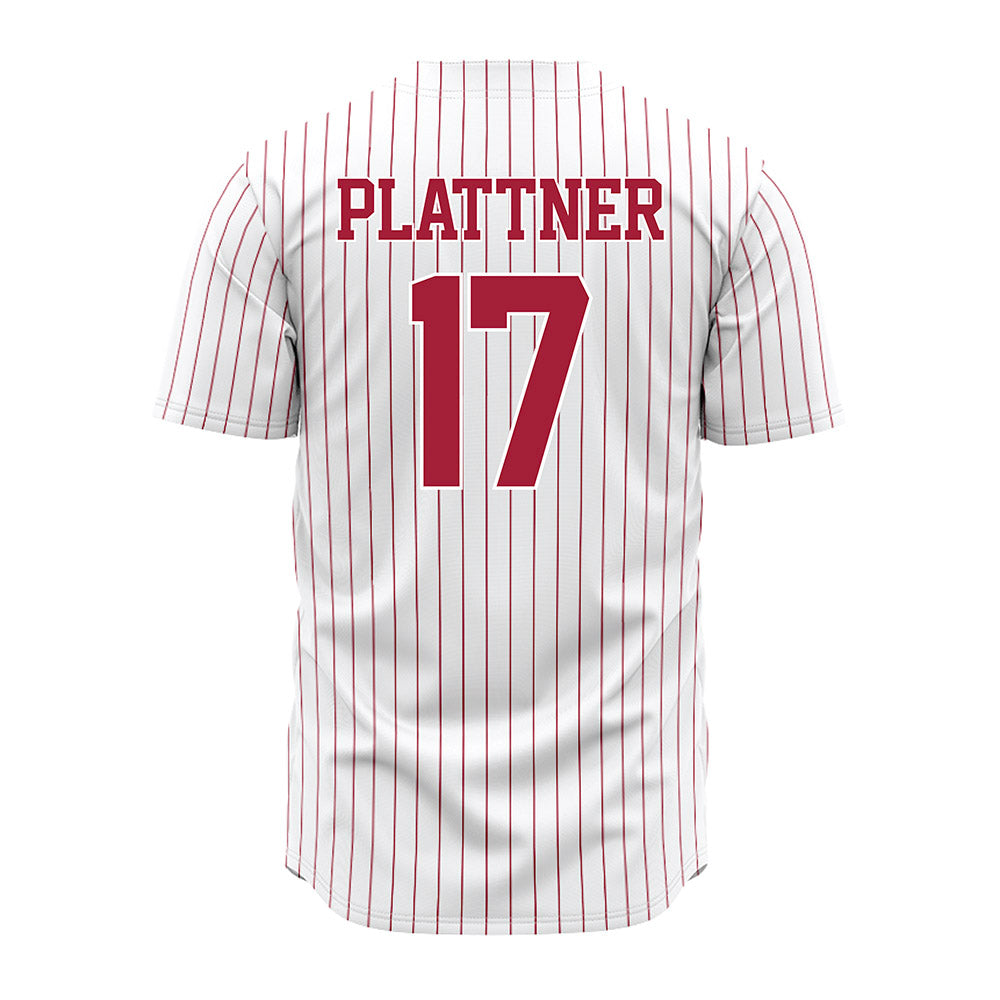 Alabama - NCAA Baseball : Will Plattner - Pinstripe Jersey-2