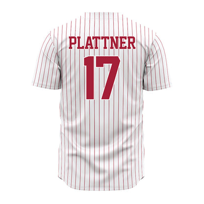 Alabama - NCAA Baseball : Will Plattner - Pinstripe Jersey-2