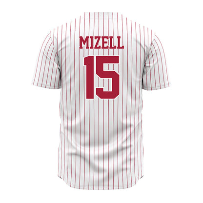 Alabama - NCAA Baseball : Coleman Mizell - Pinstripe Jersey-3