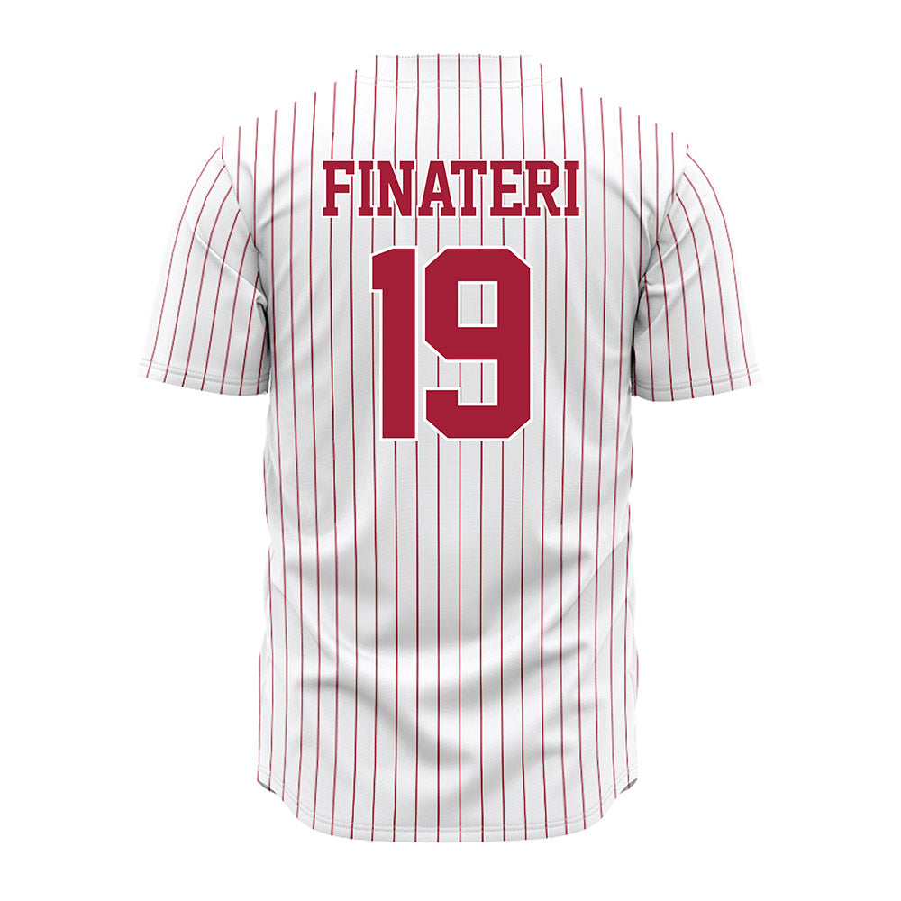 Alabama - NCAA Baseball : Aeden Finateri - Pinstripe Jersey-3