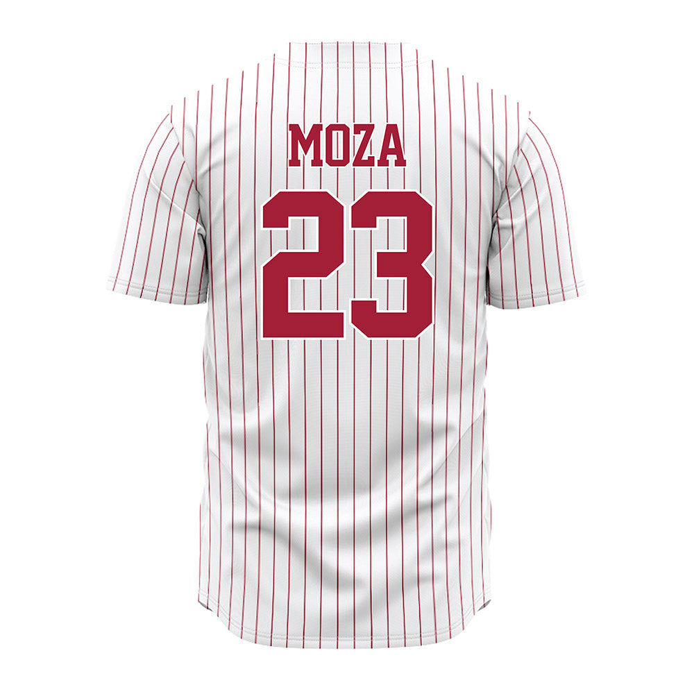 Alabama - NCAA Baseball : Aidan Moza - Pinstripe Jersey-2