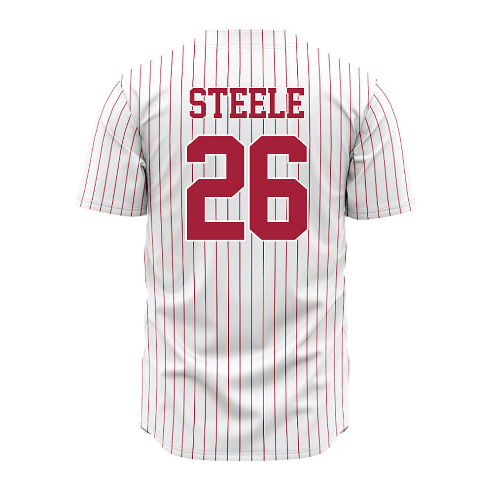 Alabama - NCAA Baseball : Peyton Steele - Pinstripe Jersey-3