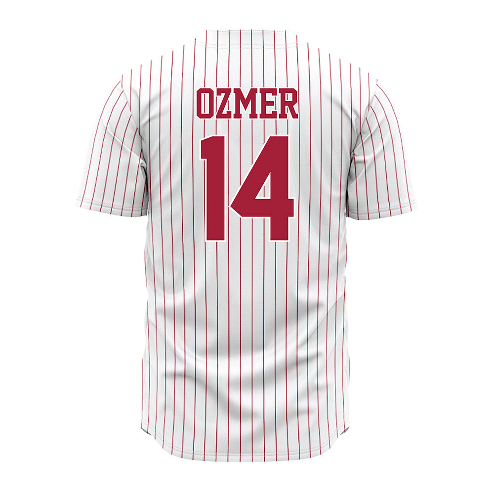 Alabama - NCAA Baseball : Carson Ozmer - Pinstripe Jersey-2
