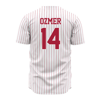 Alabama - NCAA Baseball : Carson Ozmer - Pinstripe Jersey-2