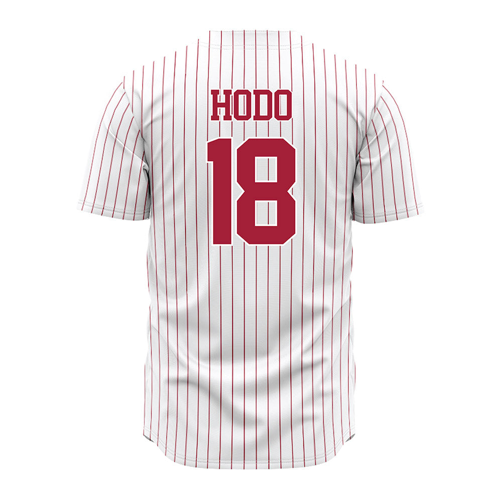 Alabama - NCAA Baseball : Will Hodo - Pinstripe Jersey-2