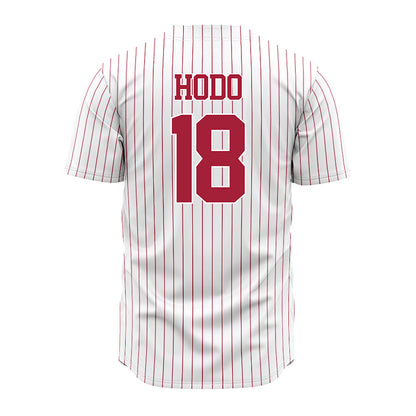 Alabama - NCAA Baseball : Will Hodo - Pinstripe Jersey-2
