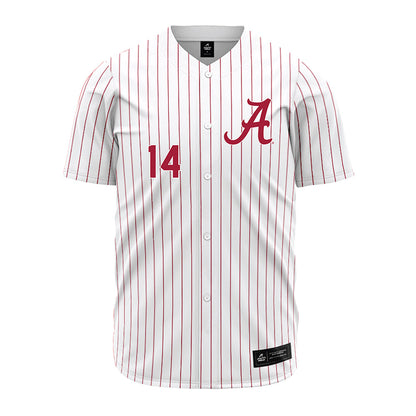 Alabama - NCAA Baseball : Carson Ozmer - Pinstripe Jersey-0