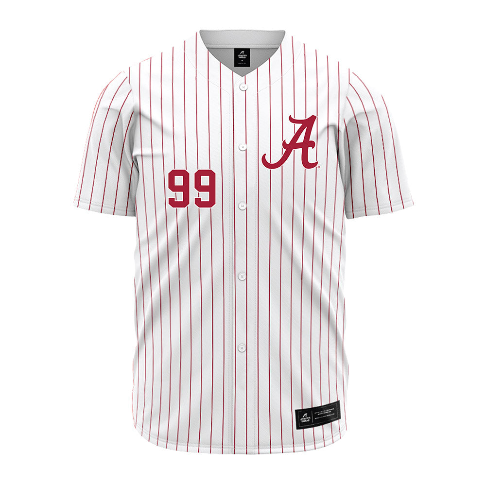 Alabama - NCAA Baseball : Austin Morris - Pinstripe Jersey-0
